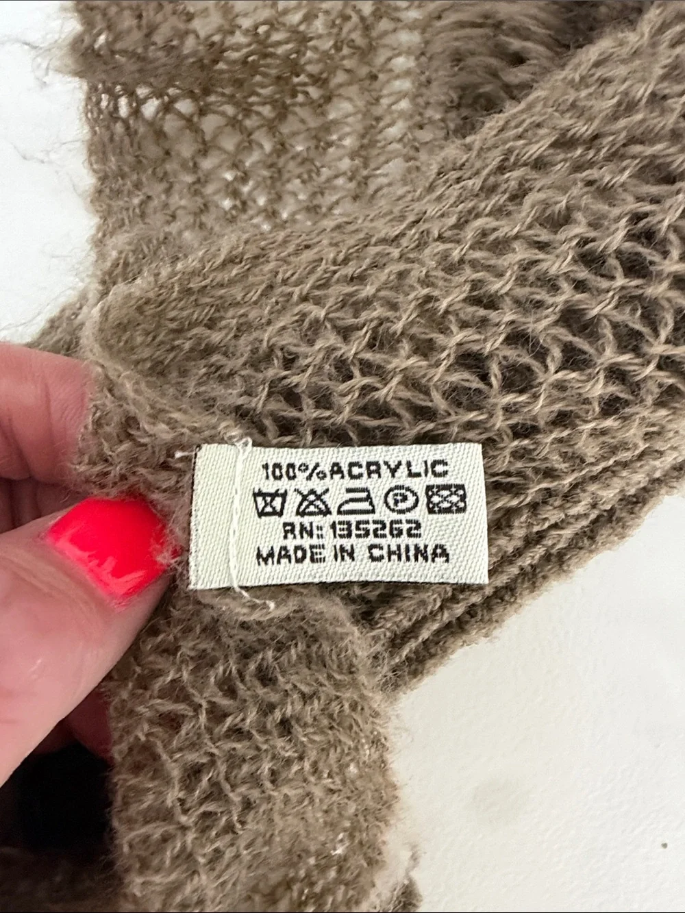 Brown Women's Fringe Ruffle Scarf